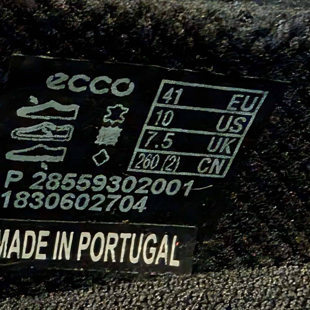 ECCO Women's Gillian Slip On Black Leather Comfort Shoes 10/41 Flat Loafers X1 - Picture 9 of 9